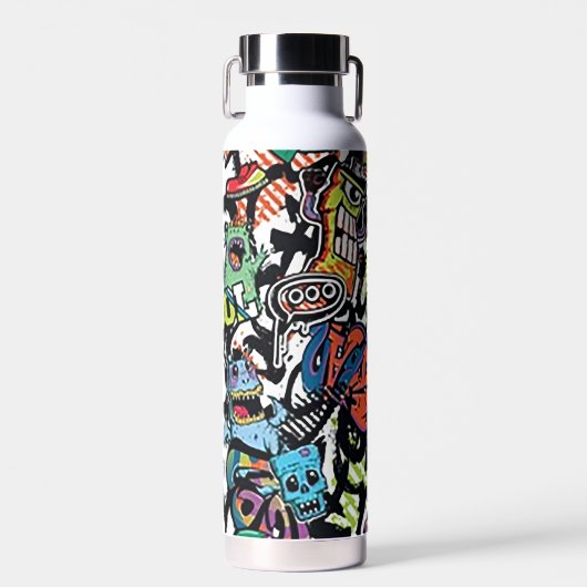 Graffiti-kunst Waterfles (Voorkant)