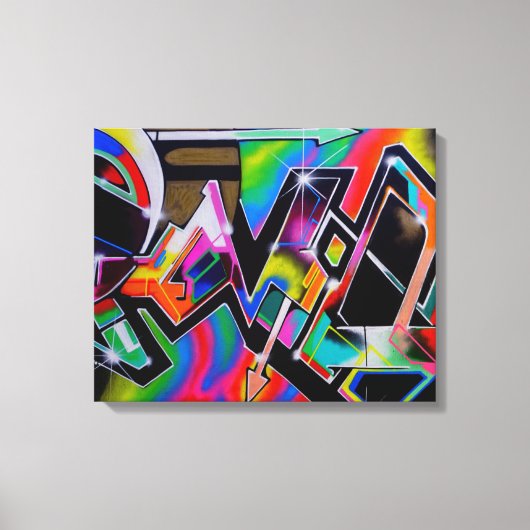 Graffiti — kunstdrukwerk canvas afdruk (Voorkant)