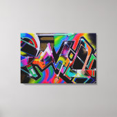 Graffiti — kunstdrukwerk canvas afdruk (Voorkant)