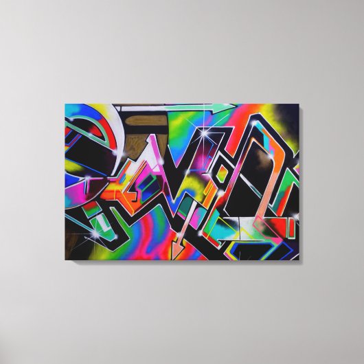 Graffiti — kunstdrukwerk canvas afdruk (Voorkant)