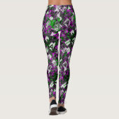 Graffiti kunstenaar Paint Splash Splattered Edgy R Leggings (Achterkant)