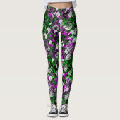 Graffiti kunstenaar Paint Splash Splattered Edgy R Leggings (Voorkant)