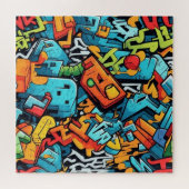 Graffiti-kunstpuzzel Legpuzzel (Horizontaal)