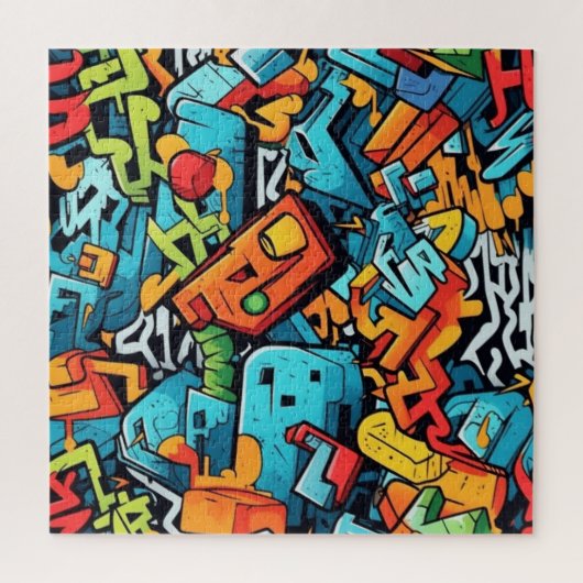 Graffiti-kunstpuzzel Legpuzzel (Verticaal)