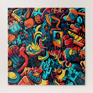 Graffiti-kunstpuzzel Legpuzzel