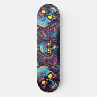 Graffiti kunstschedel Cyberpunk 2 Persoonlijk Skateboard