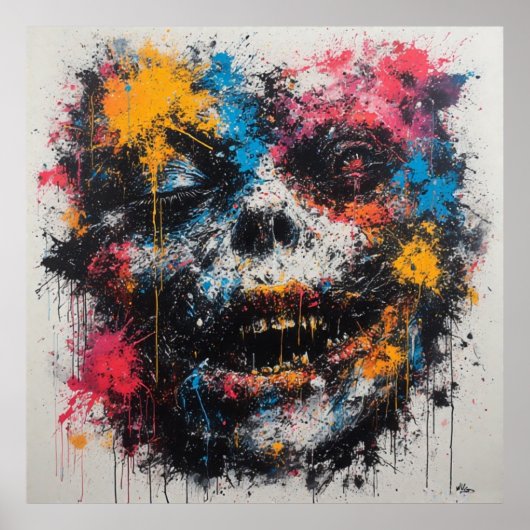 Graffiti Kunststijl Poster (Voorkant)