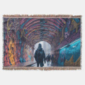 Graffiti Kunsttunnel Deken (Voorkant)