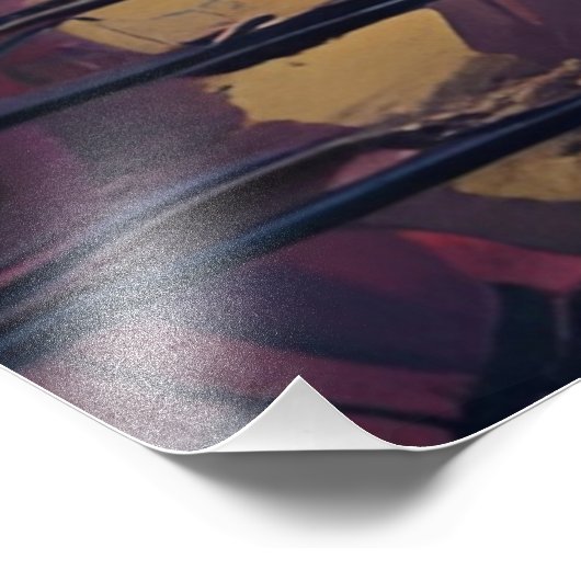 Graffiti Kunsttunnel Foto Afdruk (Hoek)