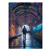 Graffiti Kunsttunnel Foto Afdruk (Voorkant)
