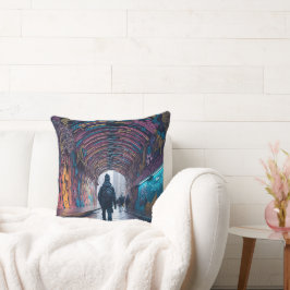 Graffiti Kunsttunnel Kussen