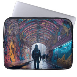 Graffiti Kunsttunnel Laptop Sleeve