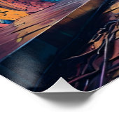 Graffiti Kunsttunnel Perfect Poster (Hoek)