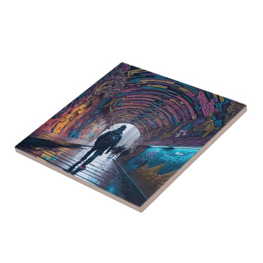 Graffiti Kunsttunnel Tegeltje (Zijkant)