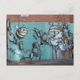 Graffiti-kunstwerk in het westen van de Bottoms #  Briefkaart