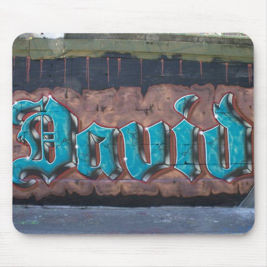 Graffiti-Label: David Muismat (Voorkant)