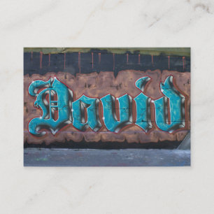 Graffiti-Label: David Visitekaartje
