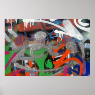 graffiti label poster