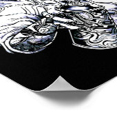 Graffiti Label Skeleton Ghetto Girl Poster (Hoek)