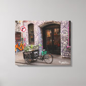 Graffiti Laneway Wrapped Canvas Print (Voorkant)