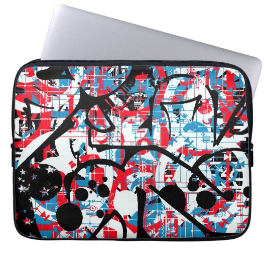 Graffiti Laptop Sleeve (Voorkant)