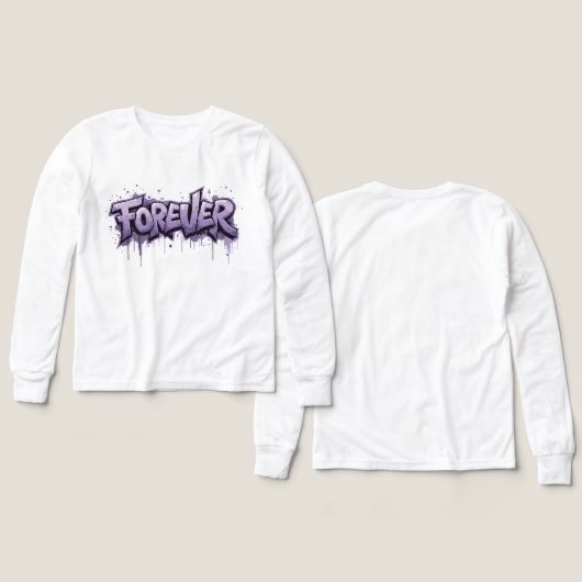 Graffiti Lavender Infinity "VOOR ALTIJD" (Voorkant /achterkant)