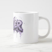 Graffiti Lavender Infinity "VOOR ALTIJD" Grote Koffiekop (Rechts)