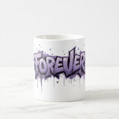 Graffiti Lavender Infinity "VOOR ALTIJD" Koffiemok (Center)