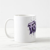 Graffiti Lavender Infinity "VOOR ALTIJD" Koffiemok (Links)