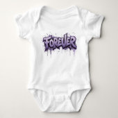 Graffiti Lavender Infinity "VOOR ALTIJD" Romper (Voorkant)