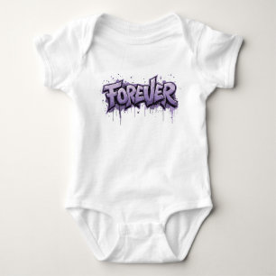 Graffiti Lavender Infinity "VOOR ALTIJD" Romper