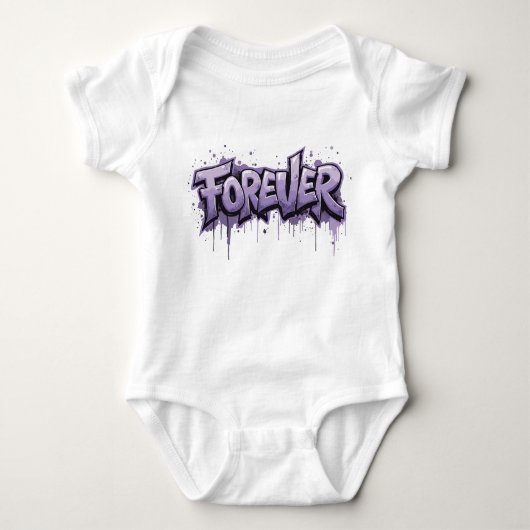 Graffiti Lavender Infinity "VOOR ALTIJD" Romper (Voorkant)