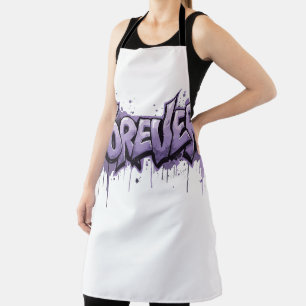 Graffiti Lavender Infinity "VOOR ALTIJD" Schort