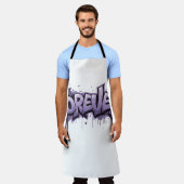 Graffiti Lavender Infinity "VOOR ALTIJD" Schort (Gedragen)