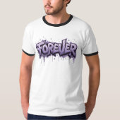 Graffiti Lavender Infinity "VOOR ALTIJD" T-shirt (Voorkant)