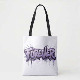 Graffiti Lavender Infinity "VOOR ALTIJD" Tote Bag