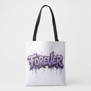 Graffiti Lavender Infinity "VOOR ALTIJD" Tote Bag