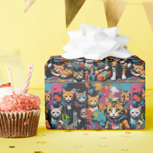 Graffiti Legend Street Cat Birthday Cadeaupapier