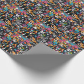 Graffiti Legend Street Cat Birthday Cadeaupapier (Hoek)