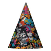 Graffiti Legend Street Cat Happy Birthday Naam Feesthoedjes (Links)