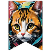 Graffiti Legend Street Cat Happy Birthday Vlaggetjes (Eerste vlag)