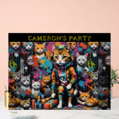 Graffiti Legend Street Cat Naam toevoegen Welkomst Acryl Bord (Huwelijk)