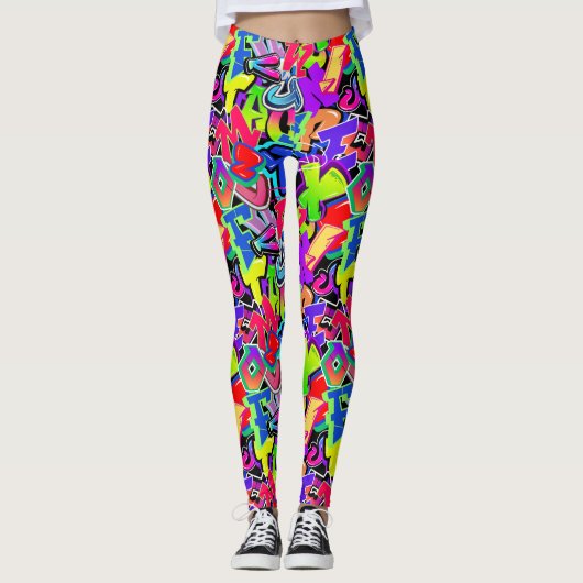 Graffiti Leggings (Voorkant)