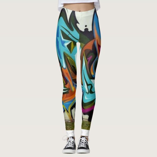 Graffiti-Leggings Leggings (Voorkant)