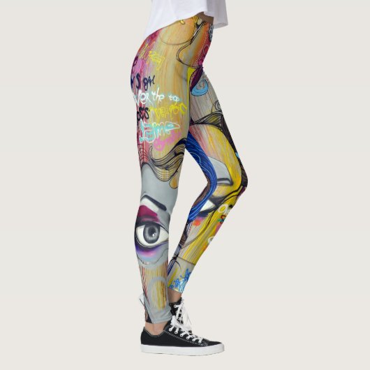Graffiti-leggings Leggings (Rechts)