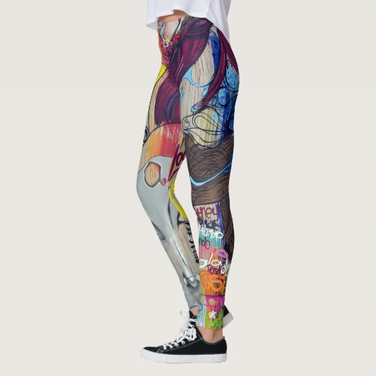 Graffiti-leggings Leggings (Links)