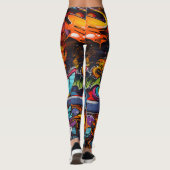 Graffiti-Leggings Leggings (Achterkant)