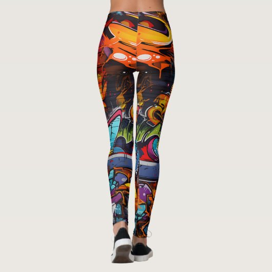 Graffiti-Leggings Leggings (Achterkant)