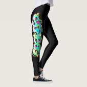 Graffiti-Leggings Leggings (Rechts)