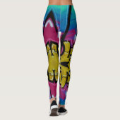 Graffiti-leggings. Leggings (Achterkant)